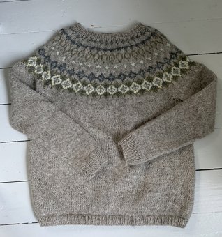 Hand knitted Islandic sweater