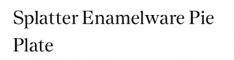 Emalj pajform