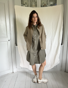 Skjortklänning olive
