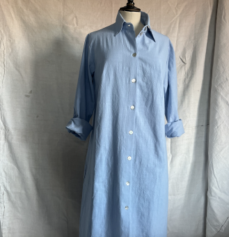 Skjortklänning bomull linne