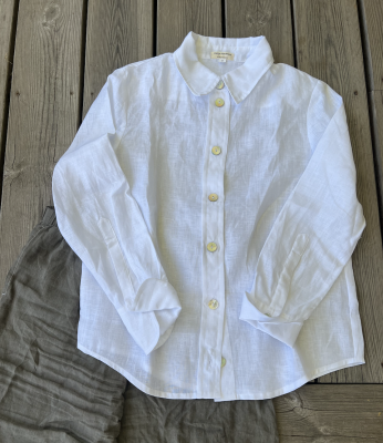 White linen shirt