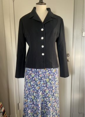 Simona navy heavy viscose