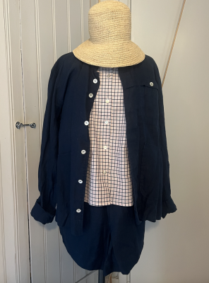 Rutig kortärmad skjorta