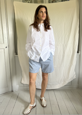 Shorts rutiga bomull